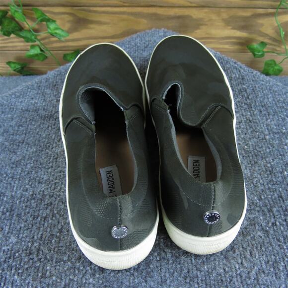 Steve Madden Women's Gills Loafer Green Fabric Sz 8.5 Medium Used 2025 - Picture 4 of 6